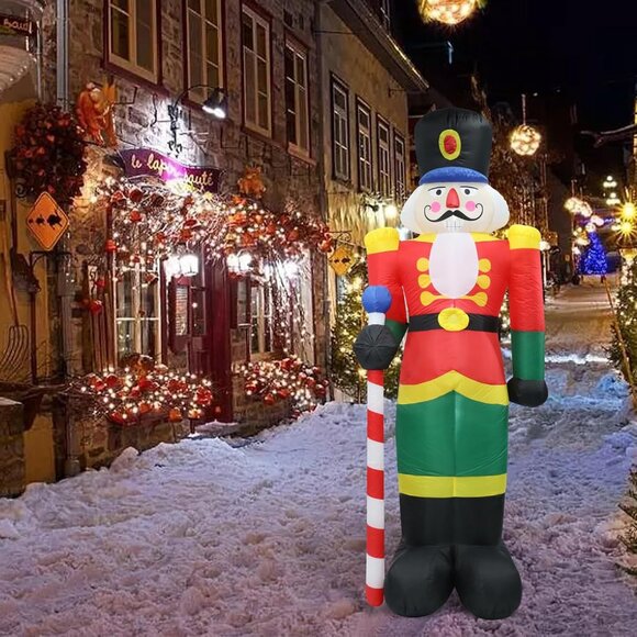 85FT Lighted Nutcracker Christmas Inflatable Soldier Yard Decor for Holidays - Picture 8 of 8